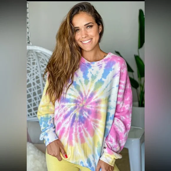 Women’s TieDye Pullover Sweatshirt - Picture 7 of 7